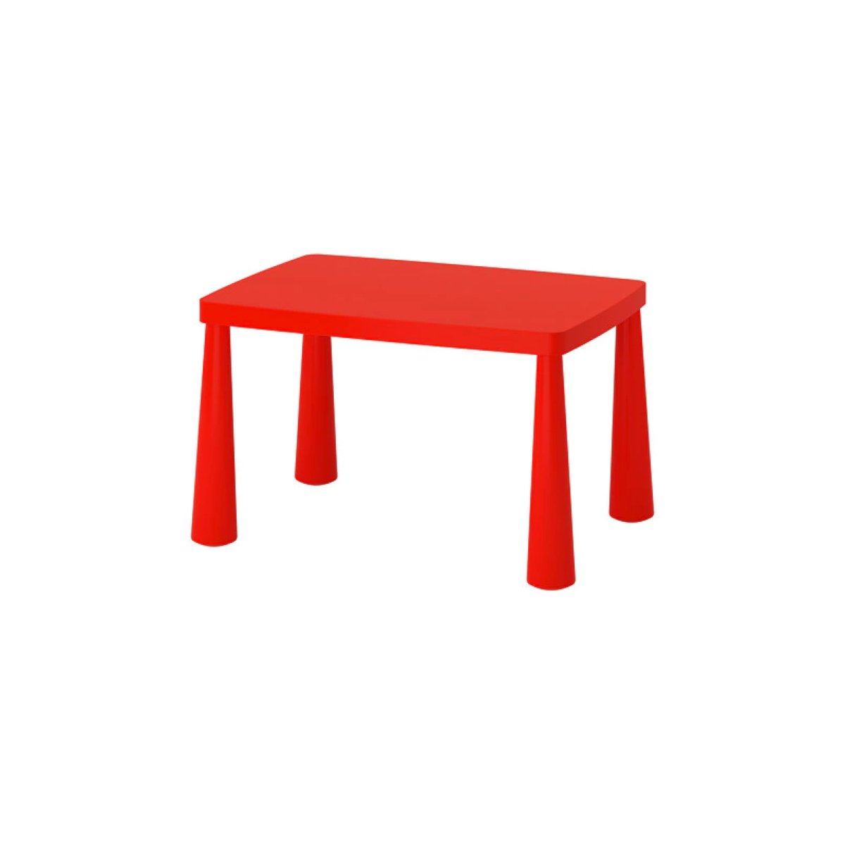 Kindertafel rood