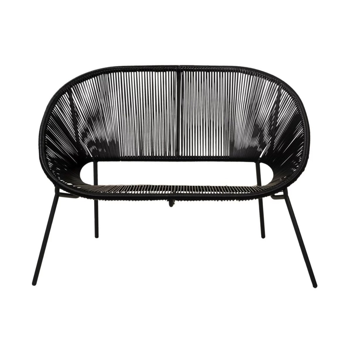 Loungebank Jessie zwart