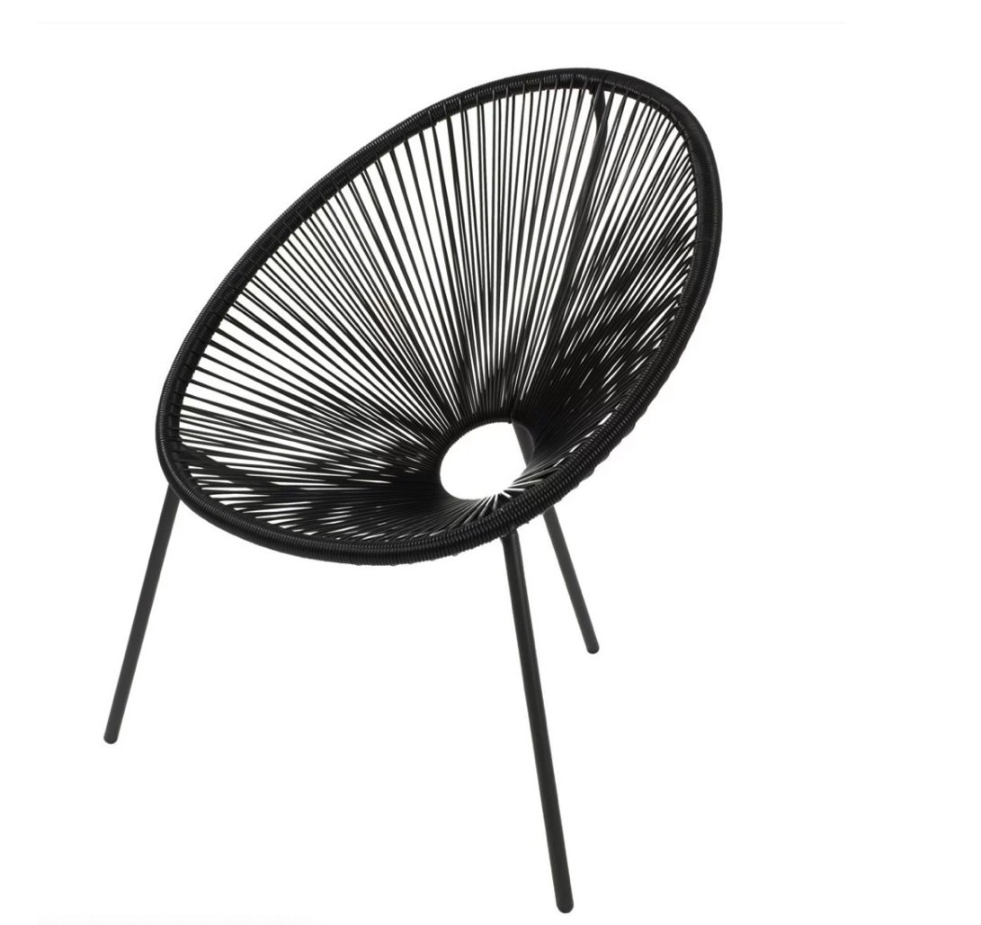 Loungezetel Jessie zwart