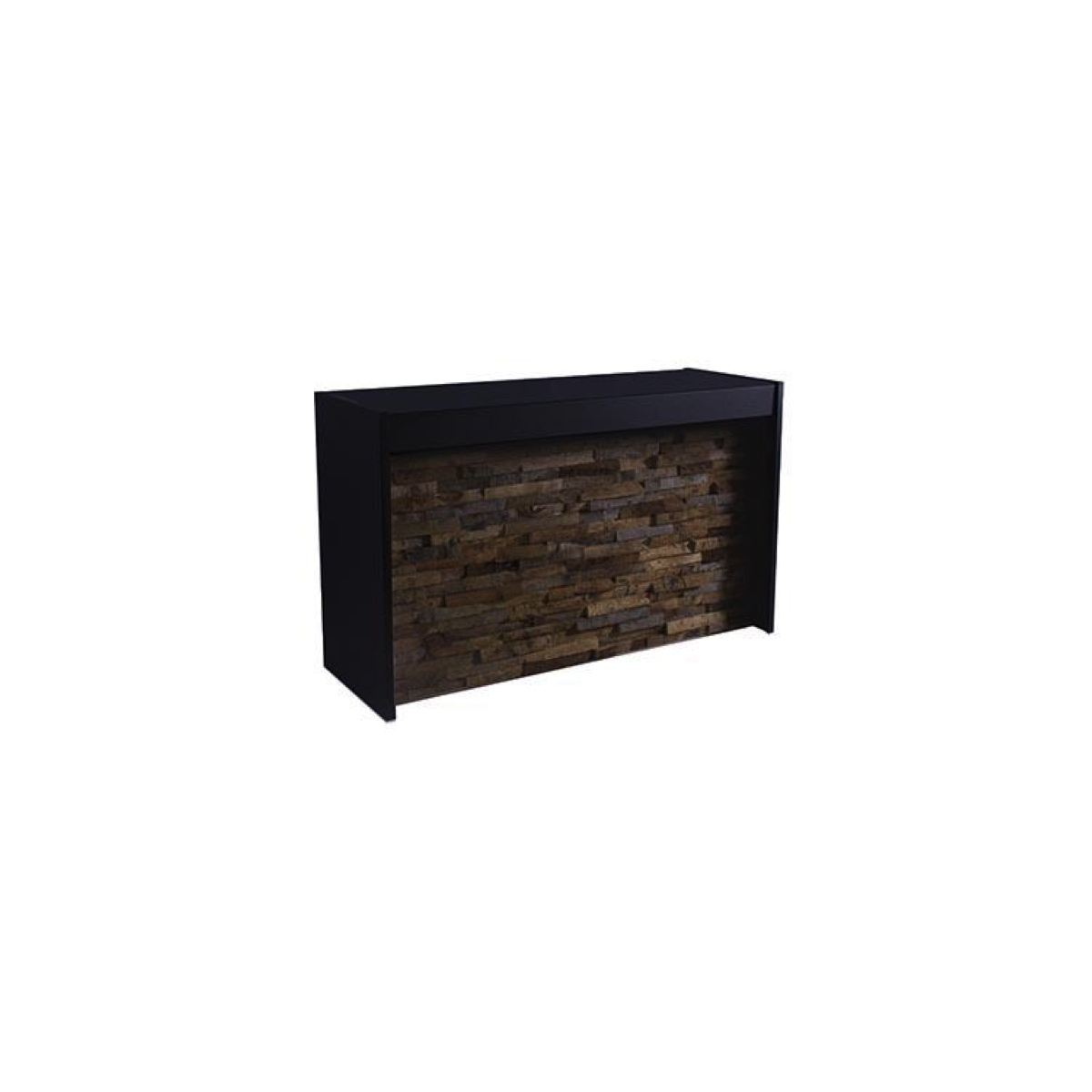 Multi bar BLACK - RECYCLED WOOD // 8m