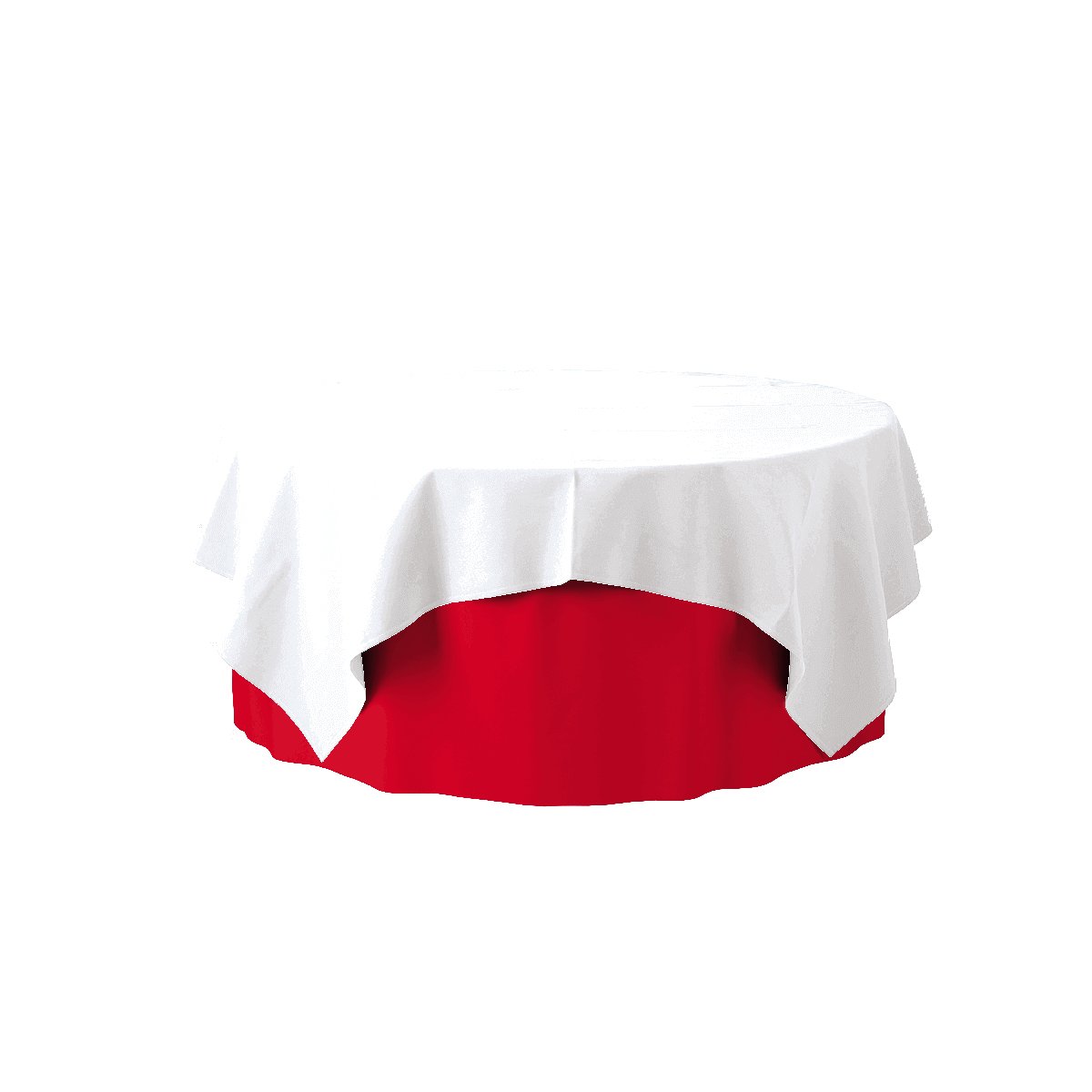 Tafelrok strak 600/110 cm., rood