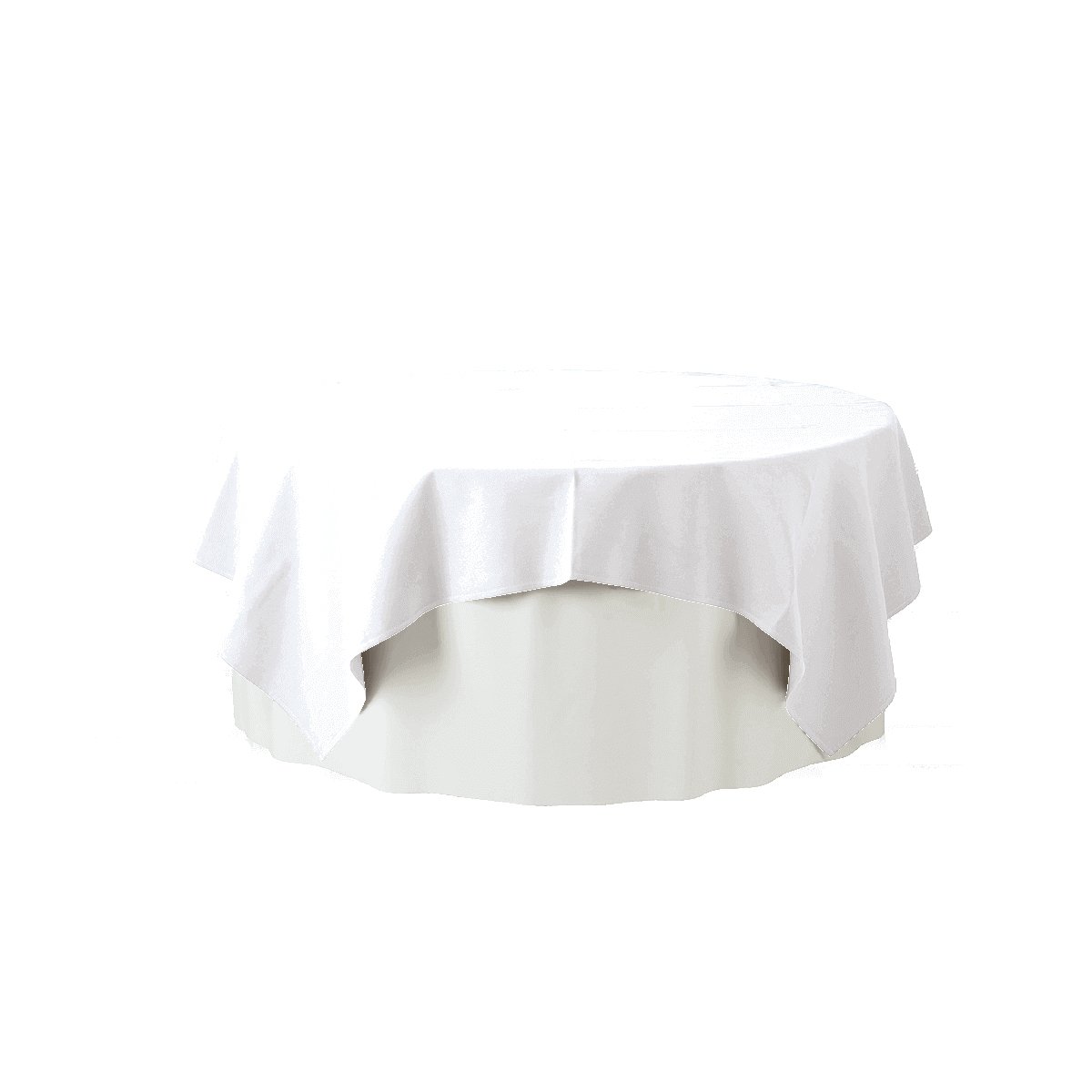 Tafelrok strak 600/72 cm., wit