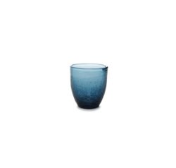 Waterglas crackle blauw