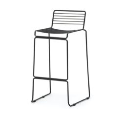 Wire stool black